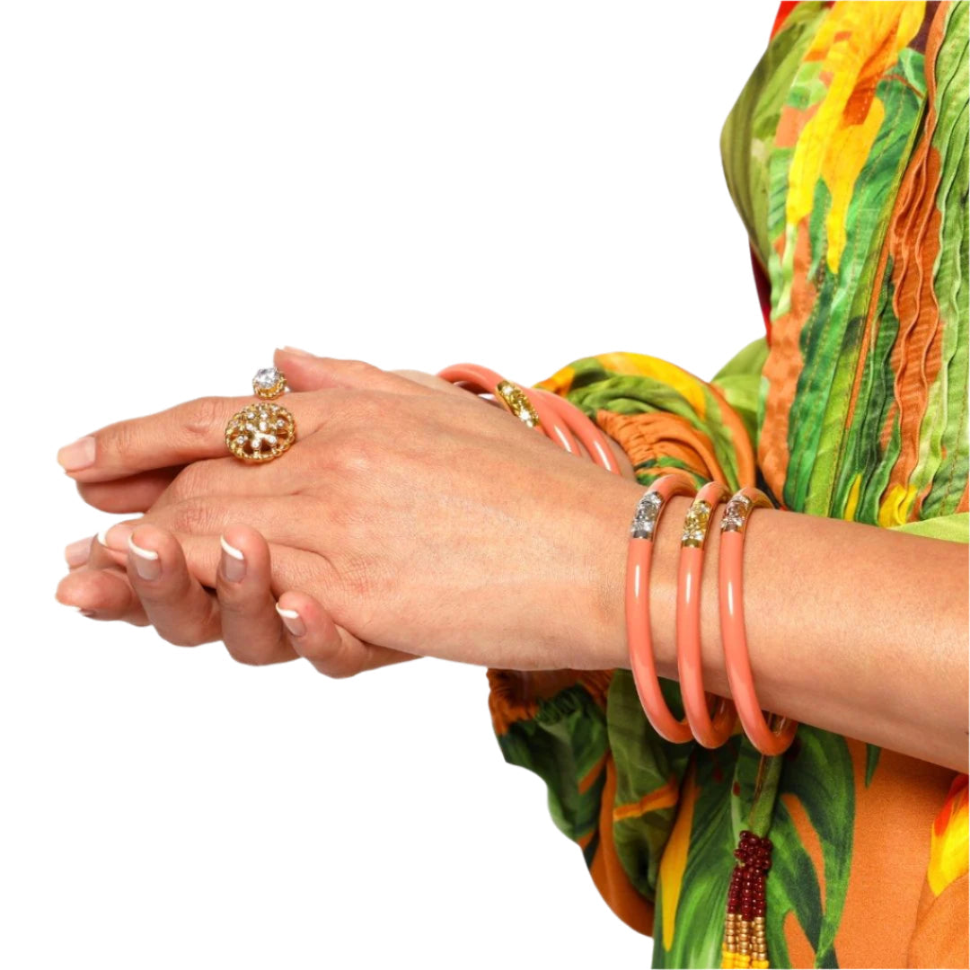 Three Kings All Weather Bangles® (AWB®) - Thai Tea | Bangle Bracelets for Women | BuDhaGirl