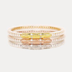 Three Queens All Weather Bangles® (AWB®) - Cristal Transparent